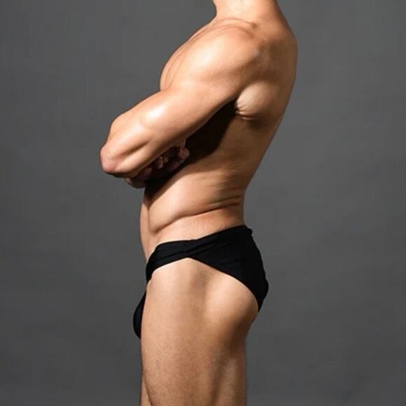 Andrew Christian Wrap Buckle Bikini Black Large - Picture 9 of 13